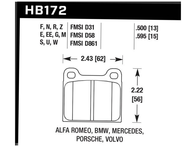 Hawk Disc Brake Pad