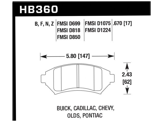 Hawk Disc Brake Pad
