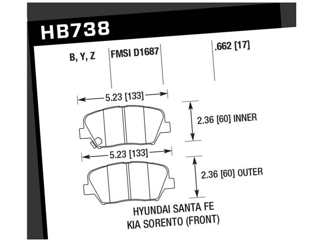 Hawk Disc Brake Pad