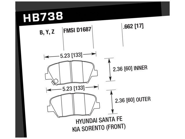 Hawk Disc Brake Pad
