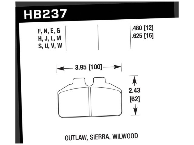 Hawk Disc Brake Pad