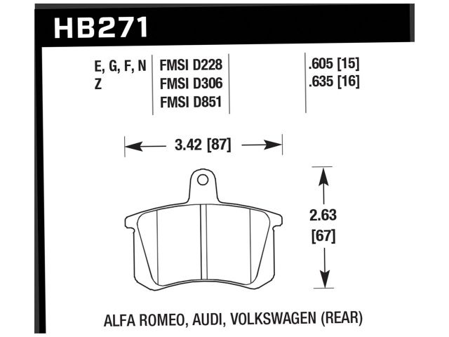 Hawk Disc Brake Pad