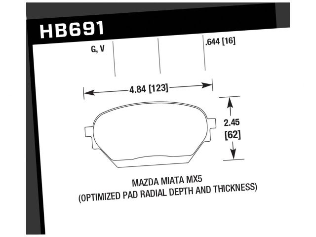 Hawk DTC-50 Mazda MX-5 Motorsports Brake Pad 0JY4U
