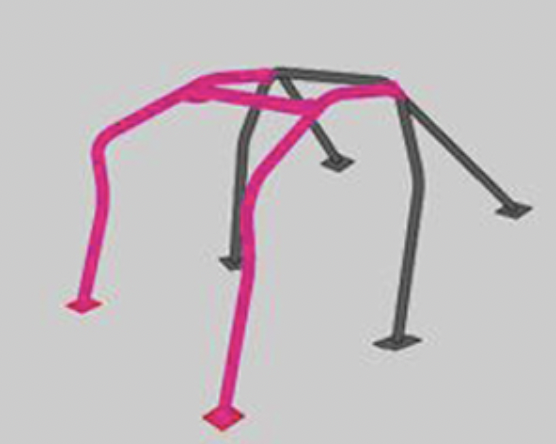 Chro-Moly  4 Passenger 6P R33 Roll Cage 232261B
