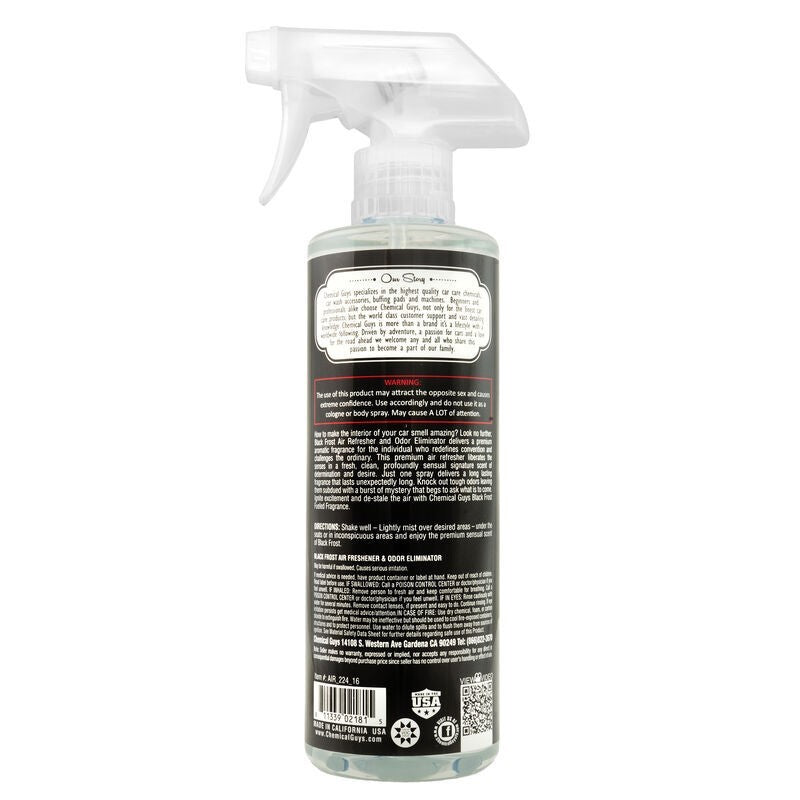 Chemical Guys Black Frost Air Freshener & Odor Eliminator - 16oz (P6) AIR_224_16