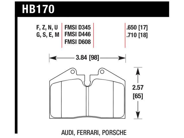Hawk Brake Pads HB170EE.650 Item Image