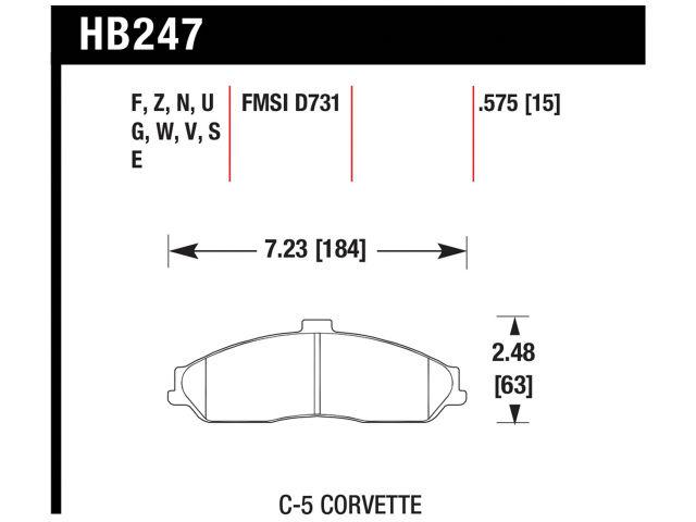 Hawk Brake Pads HB247EE.575 Item Image