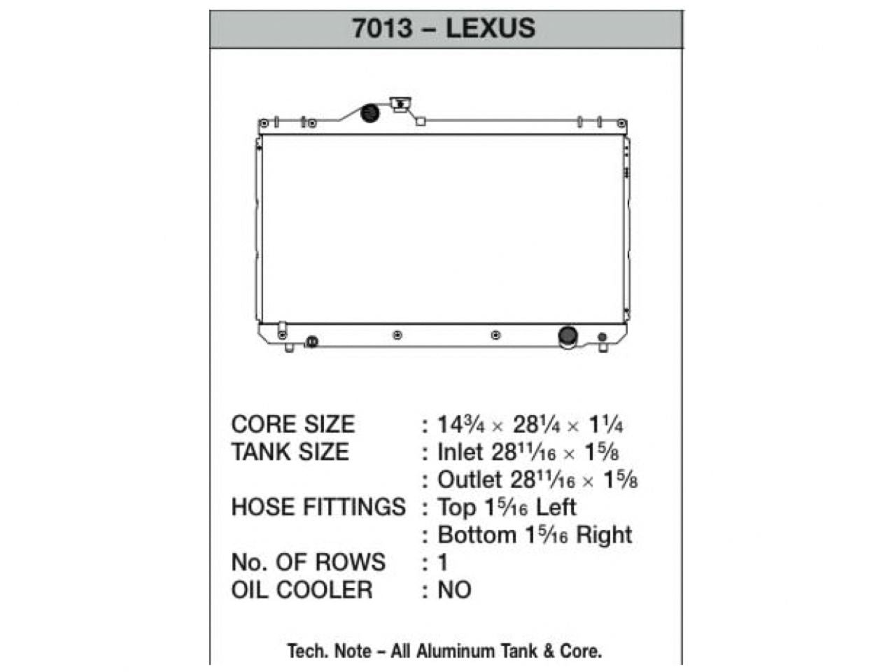 CSF Radiators 7013 Item Image