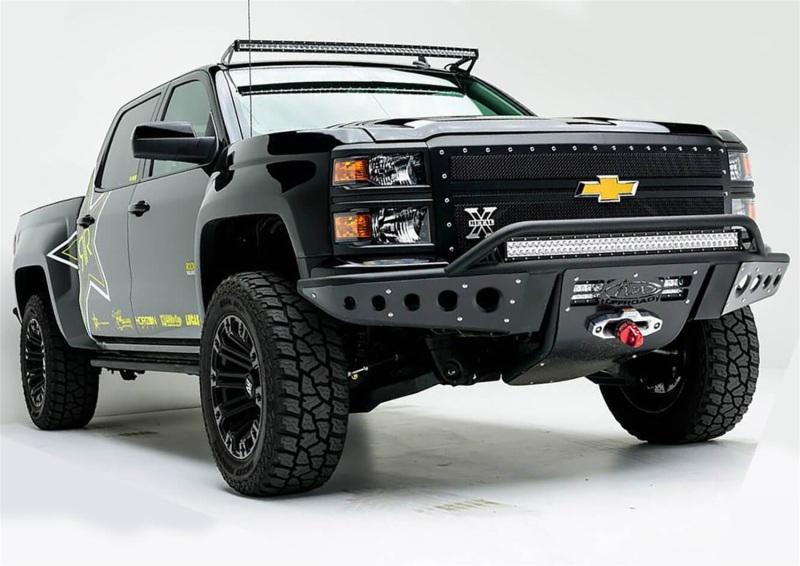 Addictive Desert Designs 14-15 Chevy Silverado 1500 Stealth Front Bumper w/ Winch Mount F282932680103 Main Image