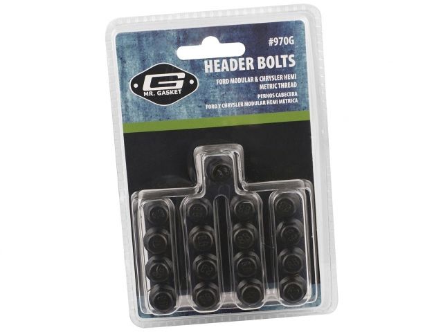 Mr Gasket Header Bolt Set, Metric, Ford/CHR M8 17pc