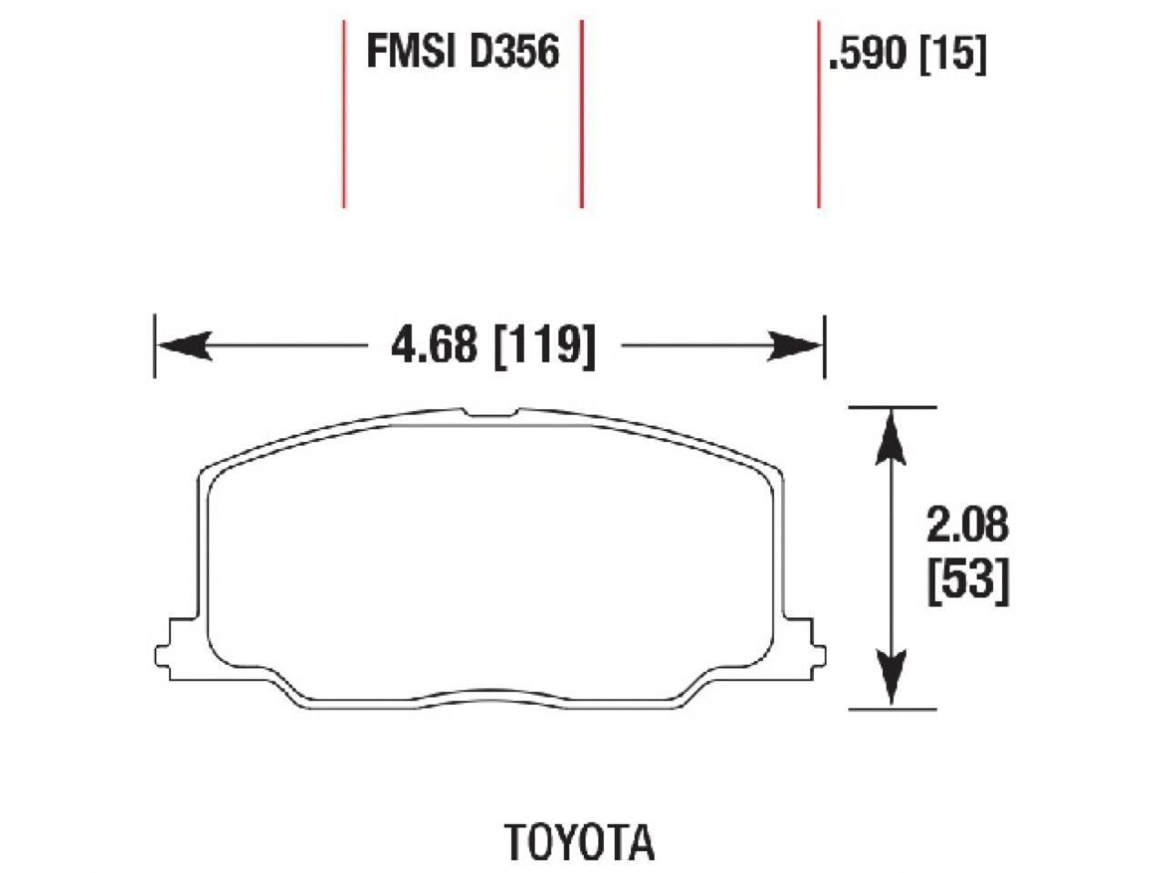 Hawk Brake Pads 770356 Item Image