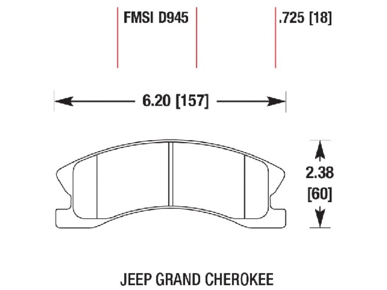 Hawk Brake Pads 770945 Item Image