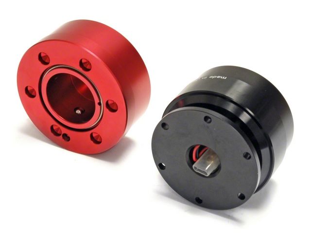 Splash Rapfix II Steering Wheel Black Quick Release & Red Lock Set