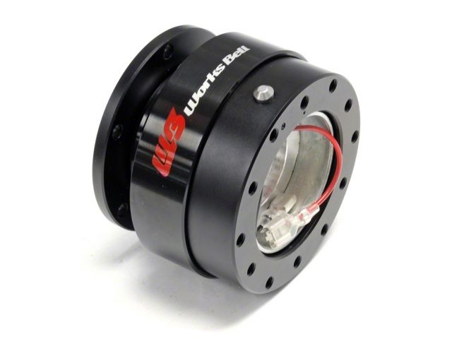 Splash Rapfix II Steering Wheel Black Quick Release & Red Lock Set