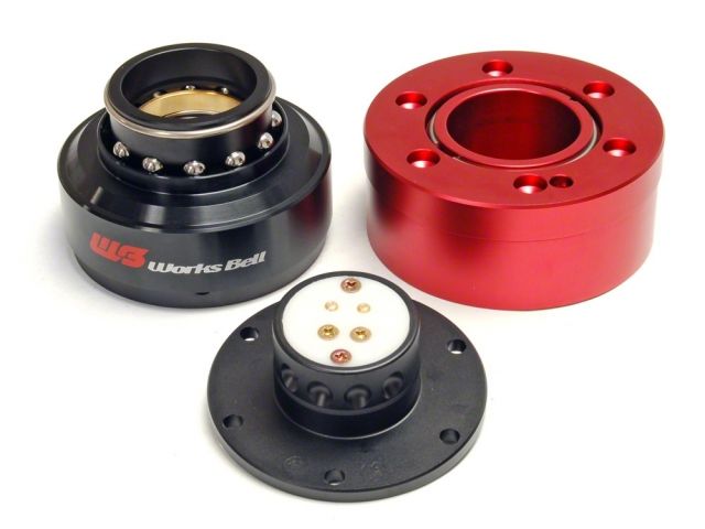 Splash Rapfix II Steering Wheel Black Quick Release & Red Lock Set