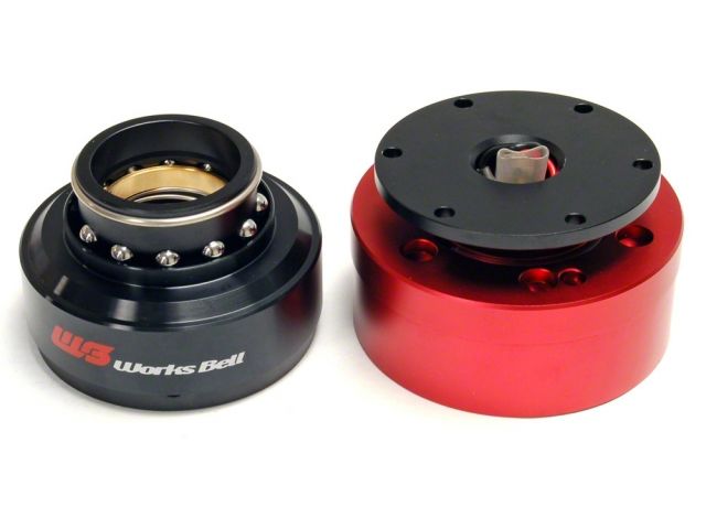 Splash Rapfix II Steering Wheel Black Quick Release & Red Lock Set