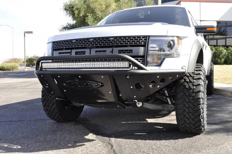 Addictive Desert Designs 10-14 Ford F-150 Raptor Stealth Front Bumper w/ Stealth Panels F012892450103 Main Image