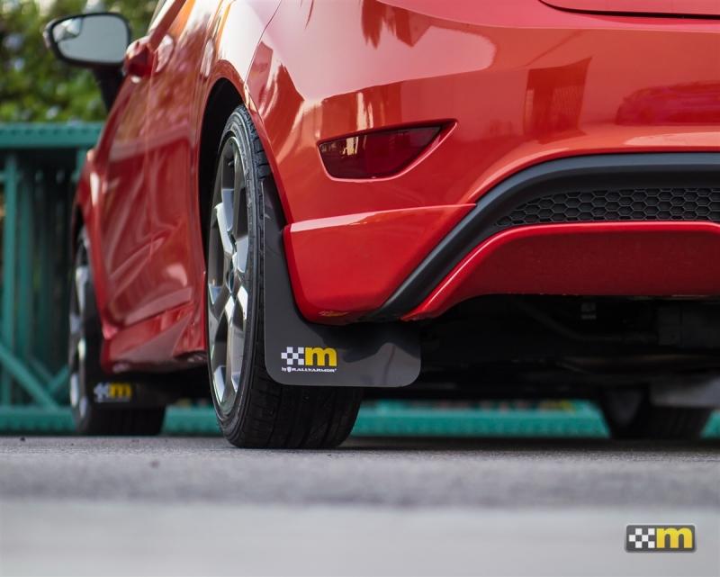 mountune / Rally Armor 14-19 Ford Fiesta ST Mud Flap Set - Yellow (5 Door) 7064-MF-AA Main Image