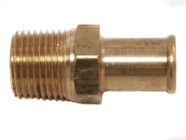 ATP Turbo Drain Fitting for Slip On Hose 1/2" NPT to 5/8" Barb