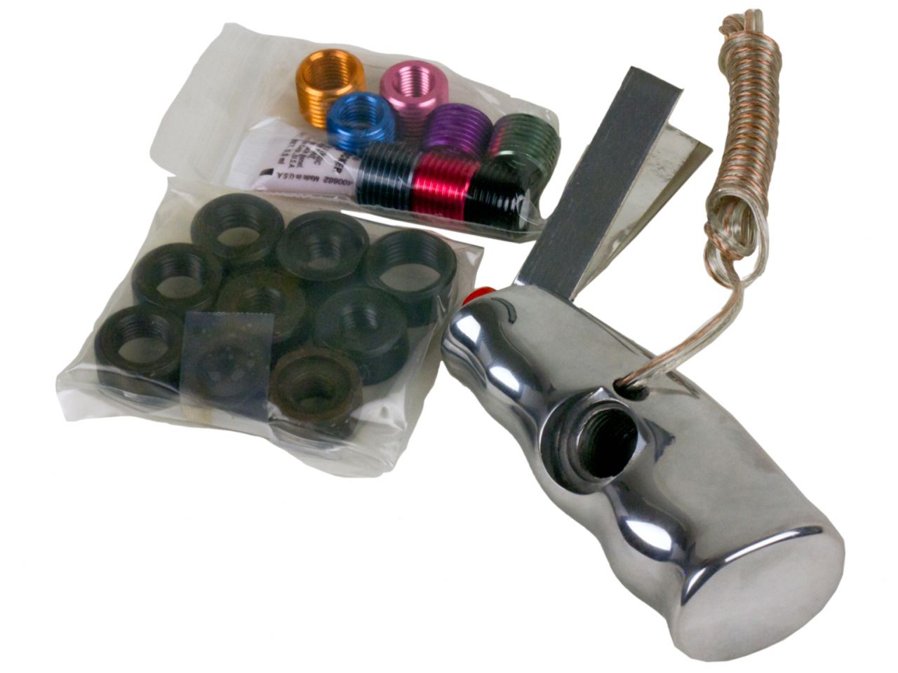 Hurst Shifters T Handle - Polished Aluminum - Universal Threads - 12V Switch