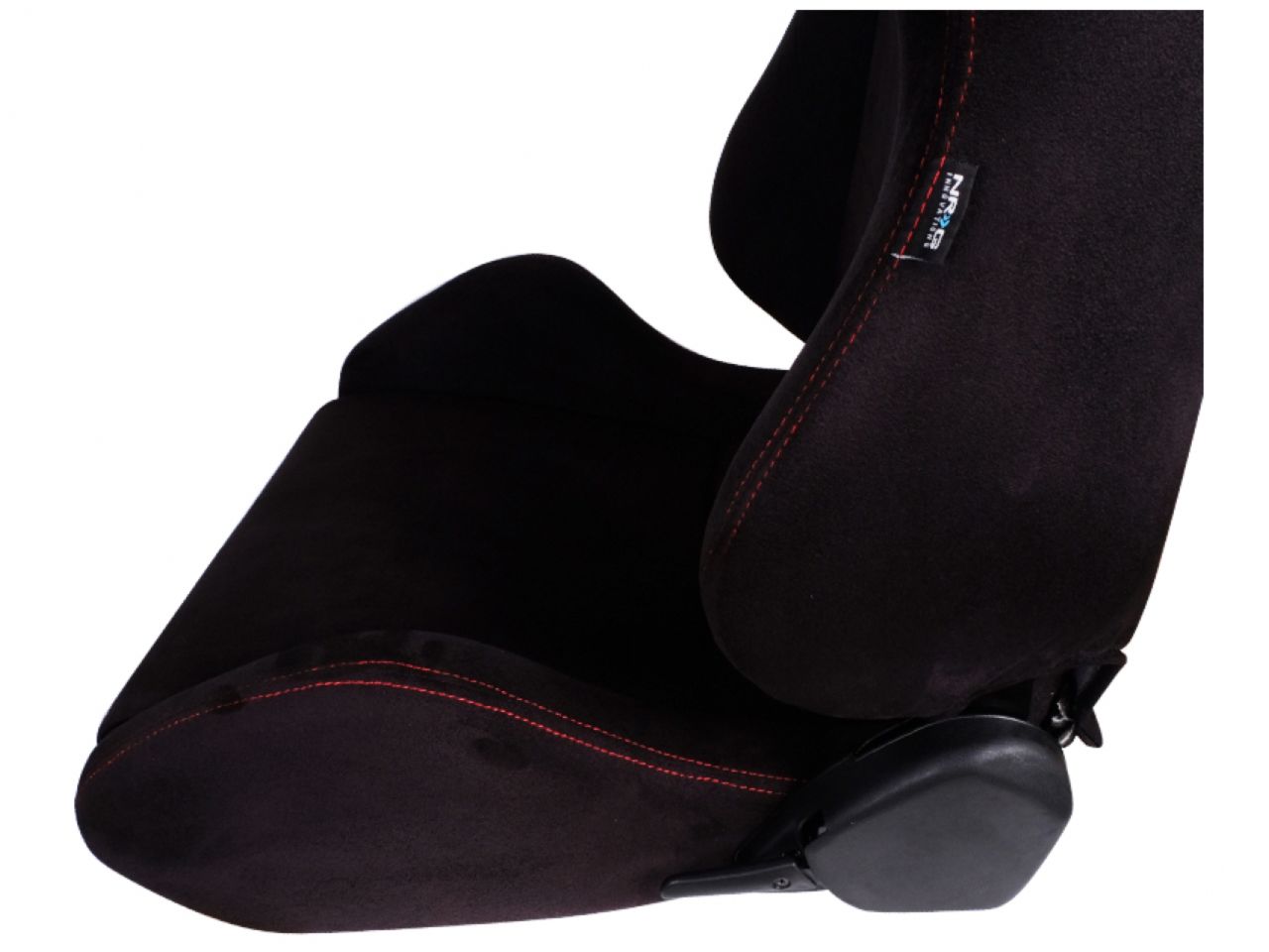 NRG Suede Type-R Seat W/ Red Stitching w/ logo