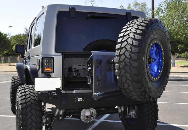 Addictive Desert Designs 07-18 Jeep Wrangler JK Rear Gate Tire Holder T95912NA01NA Main Image