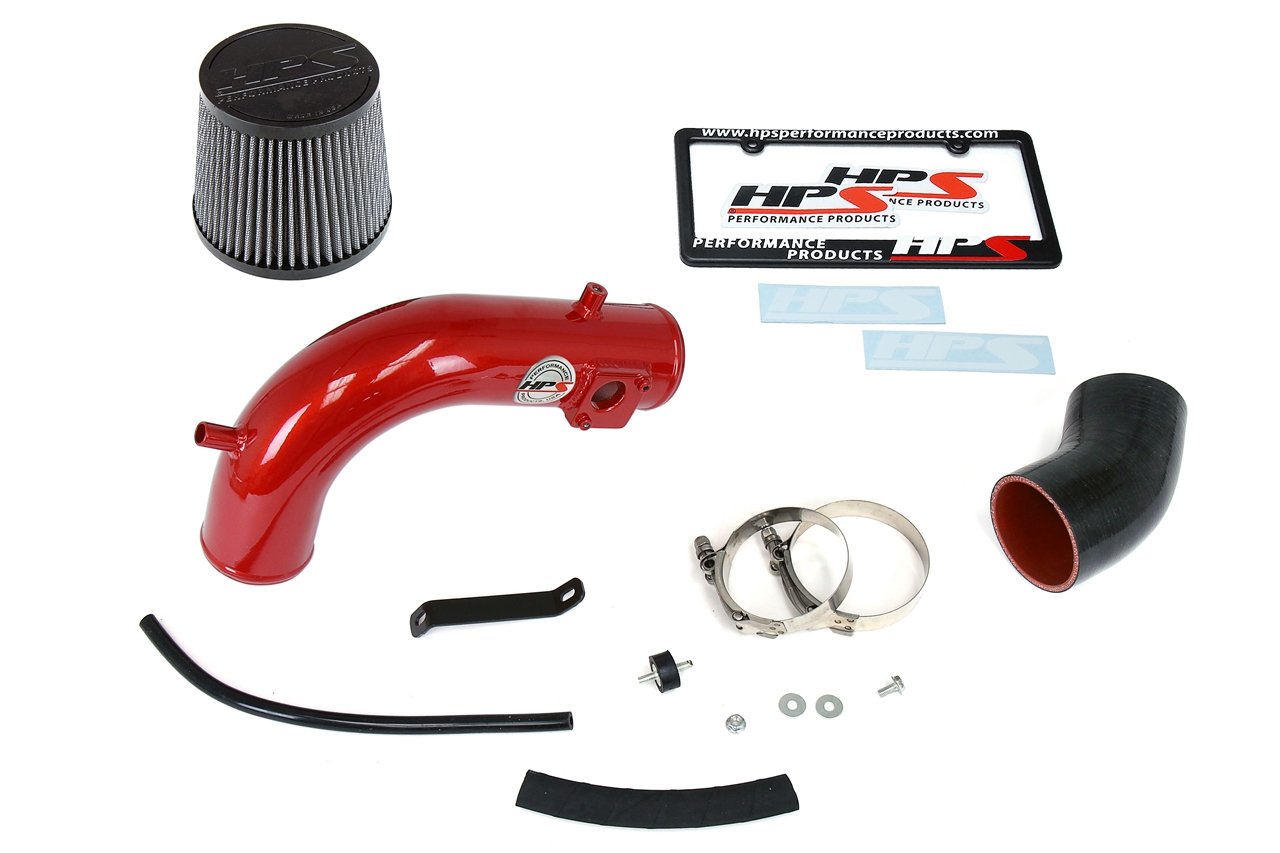 HPS Shortram Air Intake Kit 2008-2012 Honda Accord 2.4L, Red