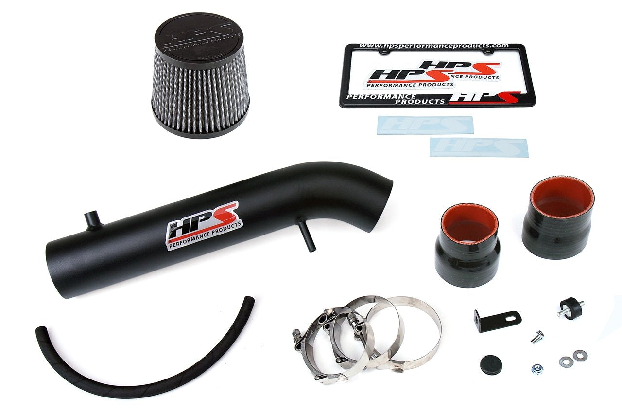 HPS Shortram Air Intake Kit 1992-1995 Honda Civic EG SOHC D Series D15 D16, Black
