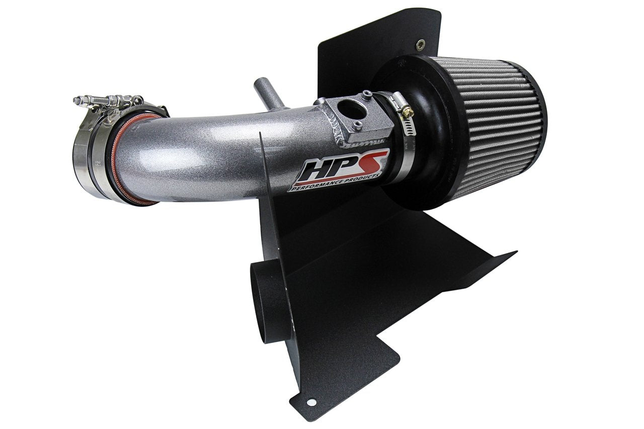 HPS Shortram Air Intake Kit 2012-2015 Honda Civic Si 2.4L, Includes Heat Shield, Gunmetal