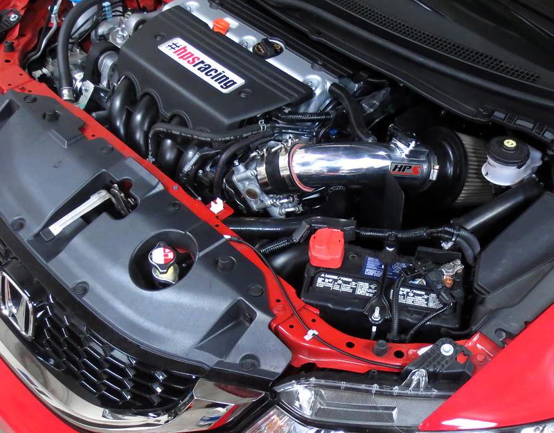 HPS Shortram Air Intake Kit 2012-2015 Honda Civic Si 2.4L, Includes Heat Shield, Black