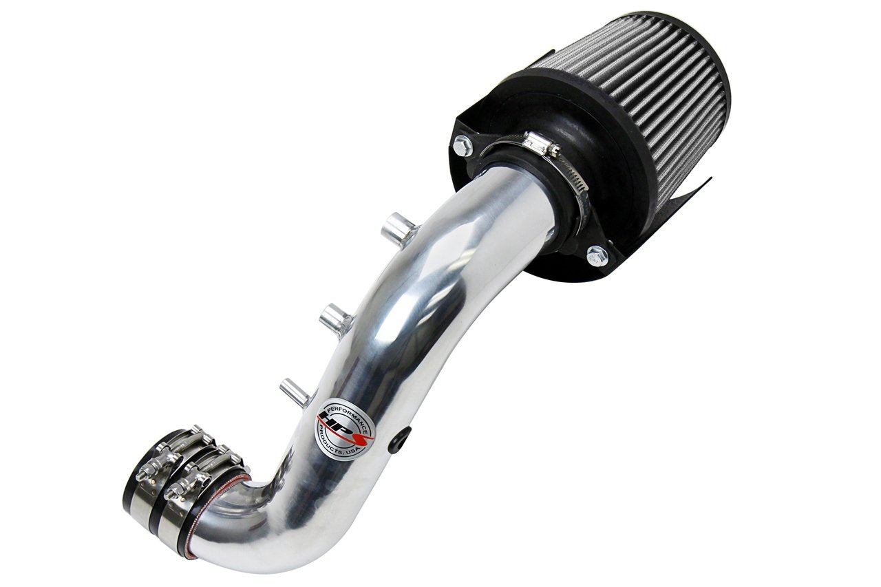HPS Shortram Air Intake Kit 2002-2005 Honda Civic Si 2.0L, Includes Heat Shield, Polish