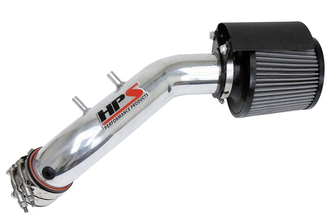 HPS Shortram Air Intake Kit 2003-2006 Honda Accord 2.4L without MAF Sensor, Includes Heat Shield, Polish