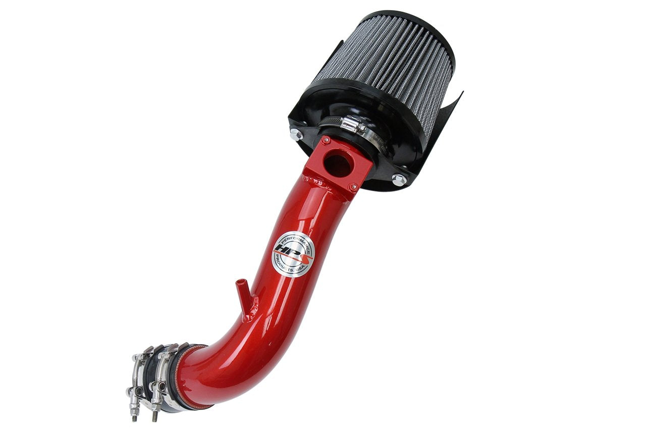 HPS Shortram Air Intake Kit 2008-2014 Mitsubishi Lancer 2.0L 2.4L Non Turbo, Includes Heat Shield, Red