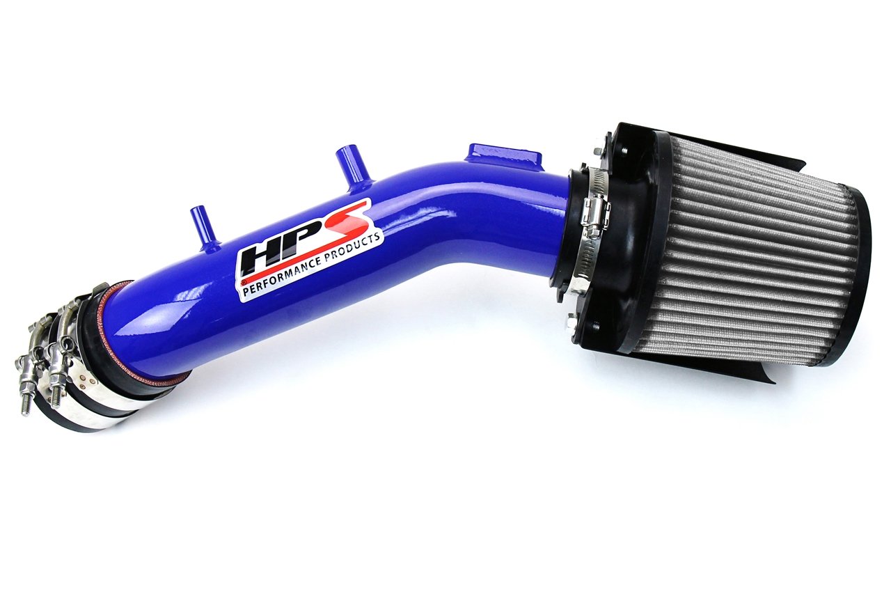 HPS Shortram Air Intake Kit 2003-2007 Honda Accord 2.4L with MAF Sensor SULEV, Includes Heat Shield, Blue
