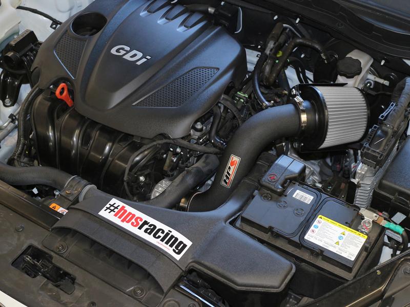 HPS Shortram Air Intake Kit 2011-2014 Hyundai Sonata 2.4L, Includes Heat Shield, Black