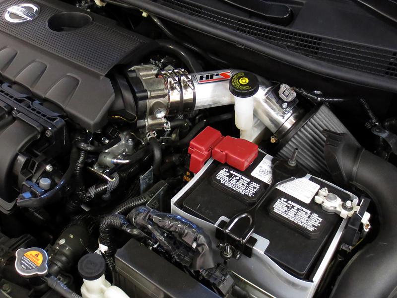 HPS Shortram Air Intake Kit 2013-2017 Nissan Sentra 1.8L, Polish