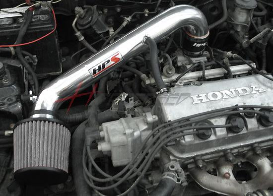 HPS Shortram Air Intake Kit 1996-2000 Honda Civic CX DX LX, Includes Heat Shield, Blue