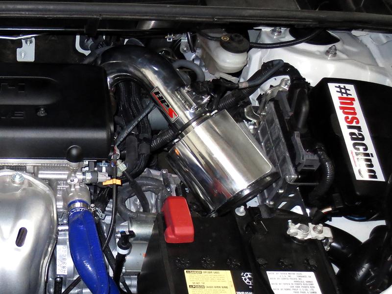 HPS Shortram Air Intake Kit 2009-2013 Toyota Matrix 2.4L, Includes Heat Shield, Red