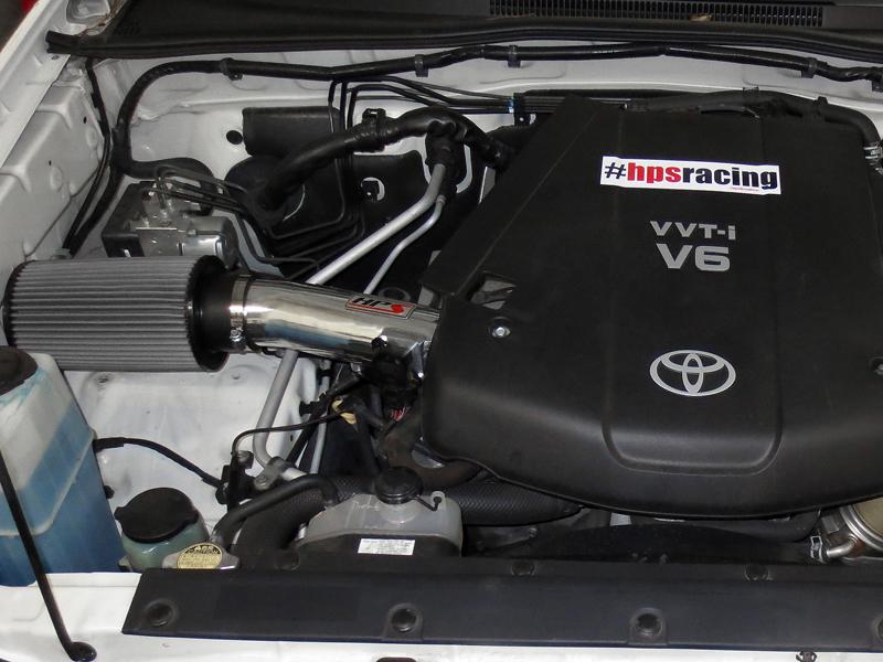 HPS Shortram Air Intake Kit 2005-2011 Toyota Tacoma 4.0L V6, Polish