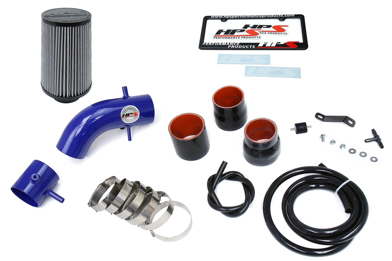 HPS Shortram Air Intake Kit 1996-1998 Toyota Tacoma 3.4L V6, Blue