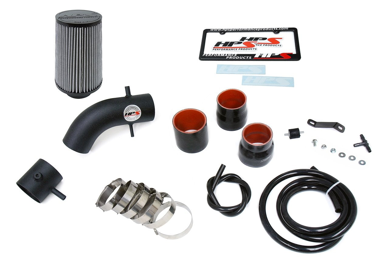 HPS Shortram Air Intake Kit 1996-1998 Toyota Tacoma 3.4L V6, Black