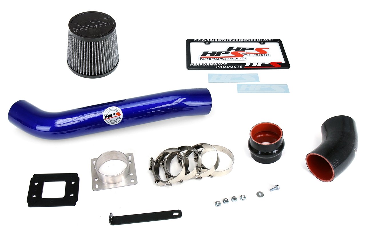 HPS Shortram Air Intake Kit 1989-1995 Toyota Pickup 22RE 2.4L, Blue