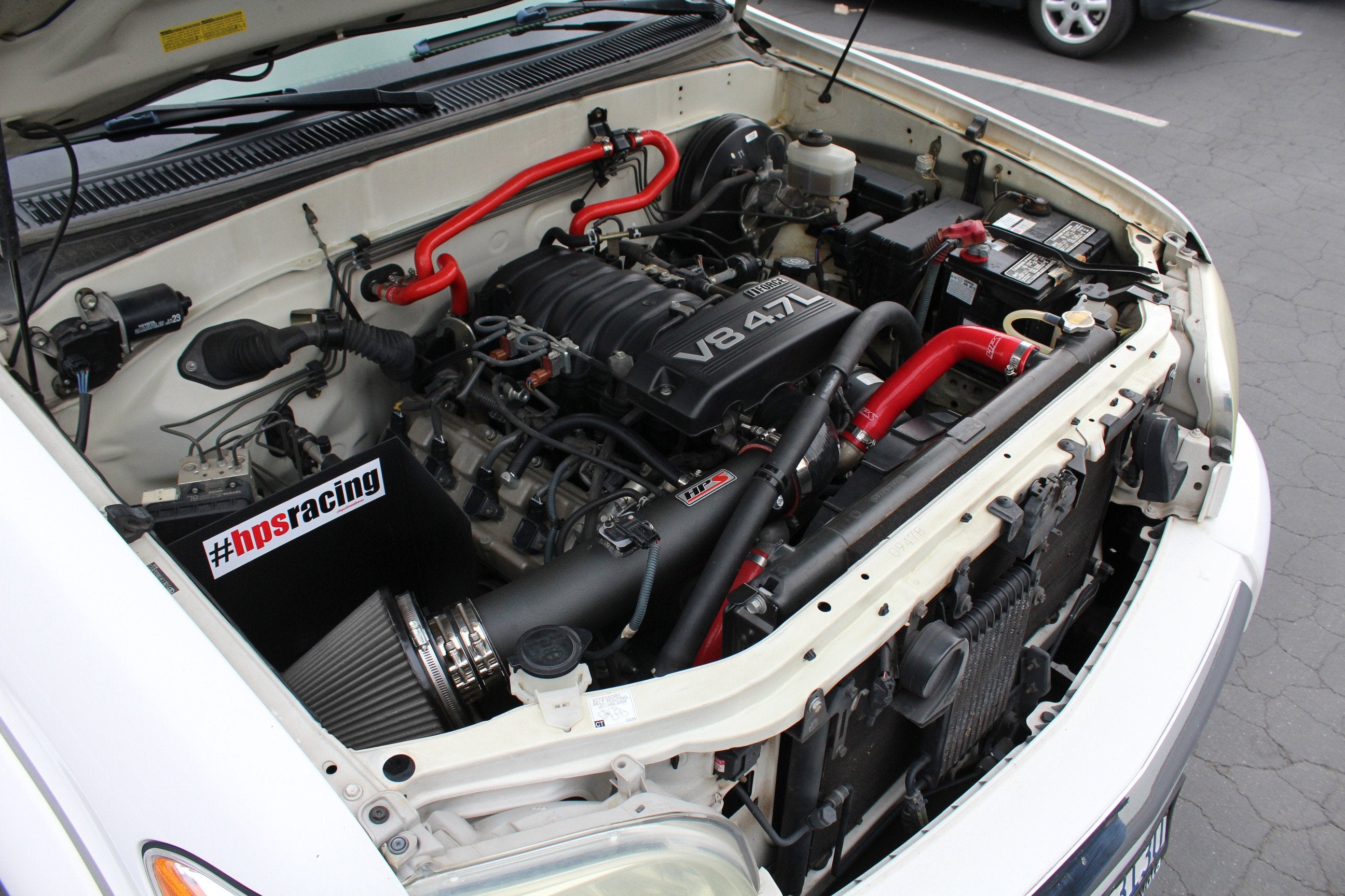 HPS Shortram Air Intake Kit 2005-2006 Toyota Tundra 4.7L V8, Includes Heat Shield, Black