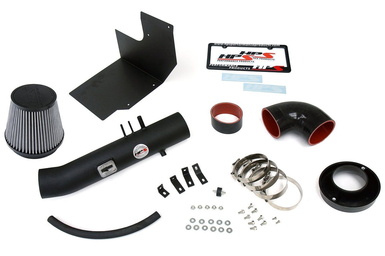 HPS Shortram Air Intake Kit 2005-2006 Toyota Tundra 4.7L V8, Includes Heat Shield, Black