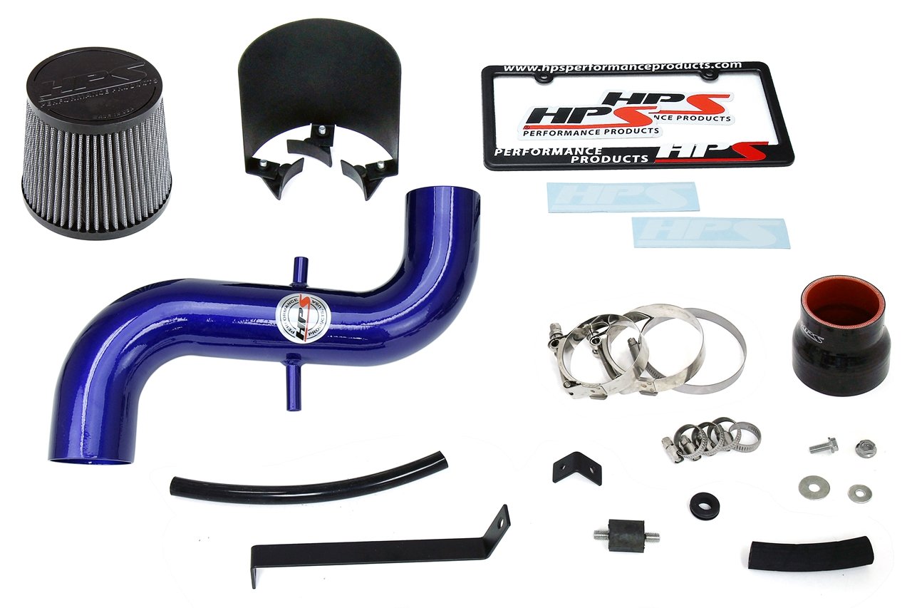 HPS Shortram Air Intake Kit 1997-2001 Toyota Camry 2.2L, Includes Heat Shield, Blue
