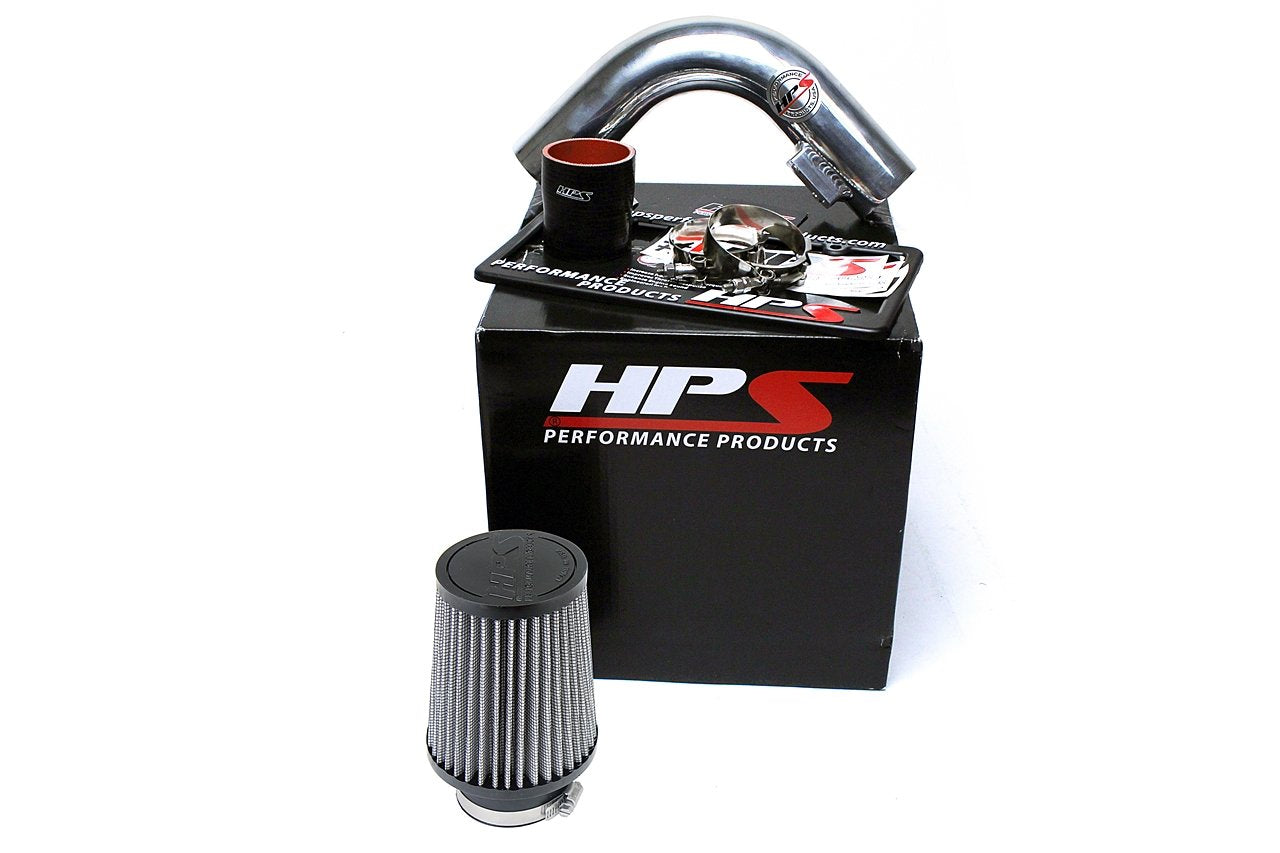 HPS Shortram Air Intake Kit 2012-2016 Nissan Versa 1.6L, Polish
