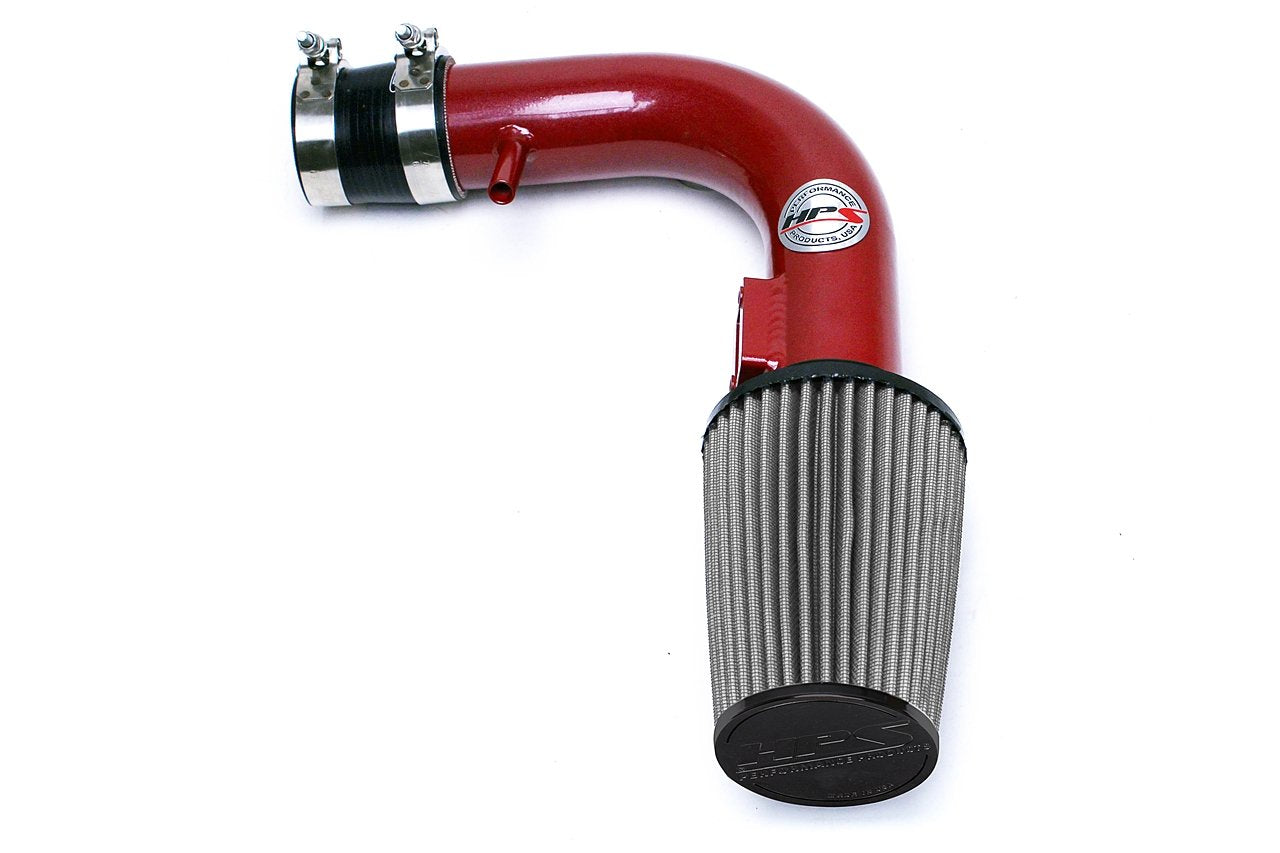 HPS Shortram Air Intake Kit 2012-2016 Nissan Versa 1.6L, Red