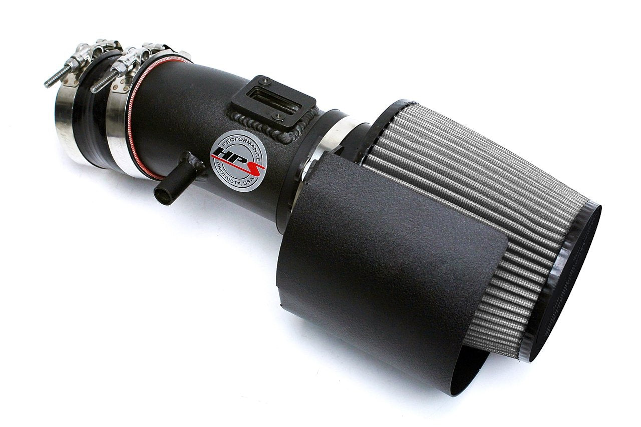 HPS Shortram Air Intake Kit 2009-2017 Nissan Maxima V6 3.5L, Includes Heat Shield, Black