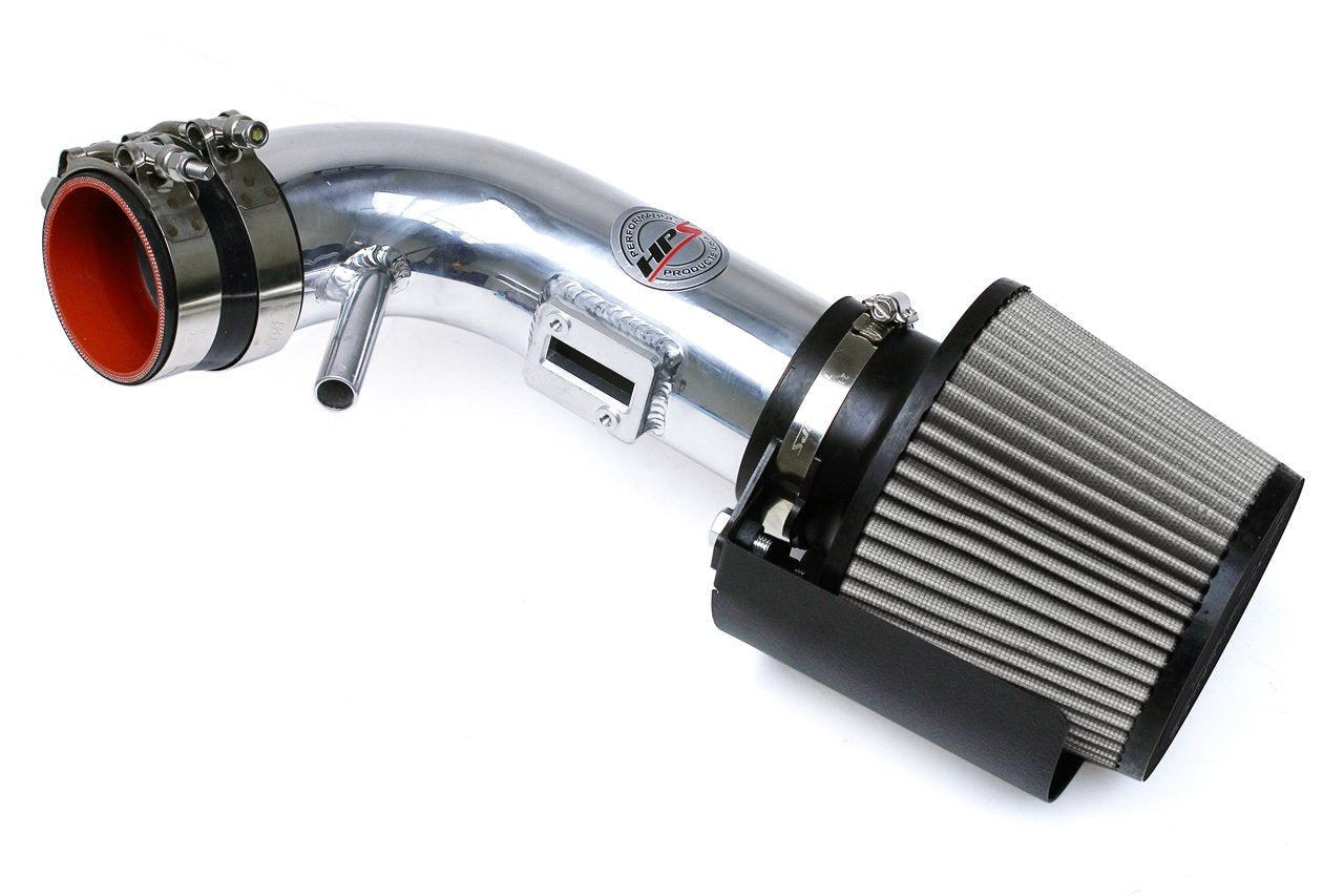HPS Shortram Air Intake Kit 2007-2012 Nissan Altima 2.5L 4Cyl, Includes Heat Shield, Polish