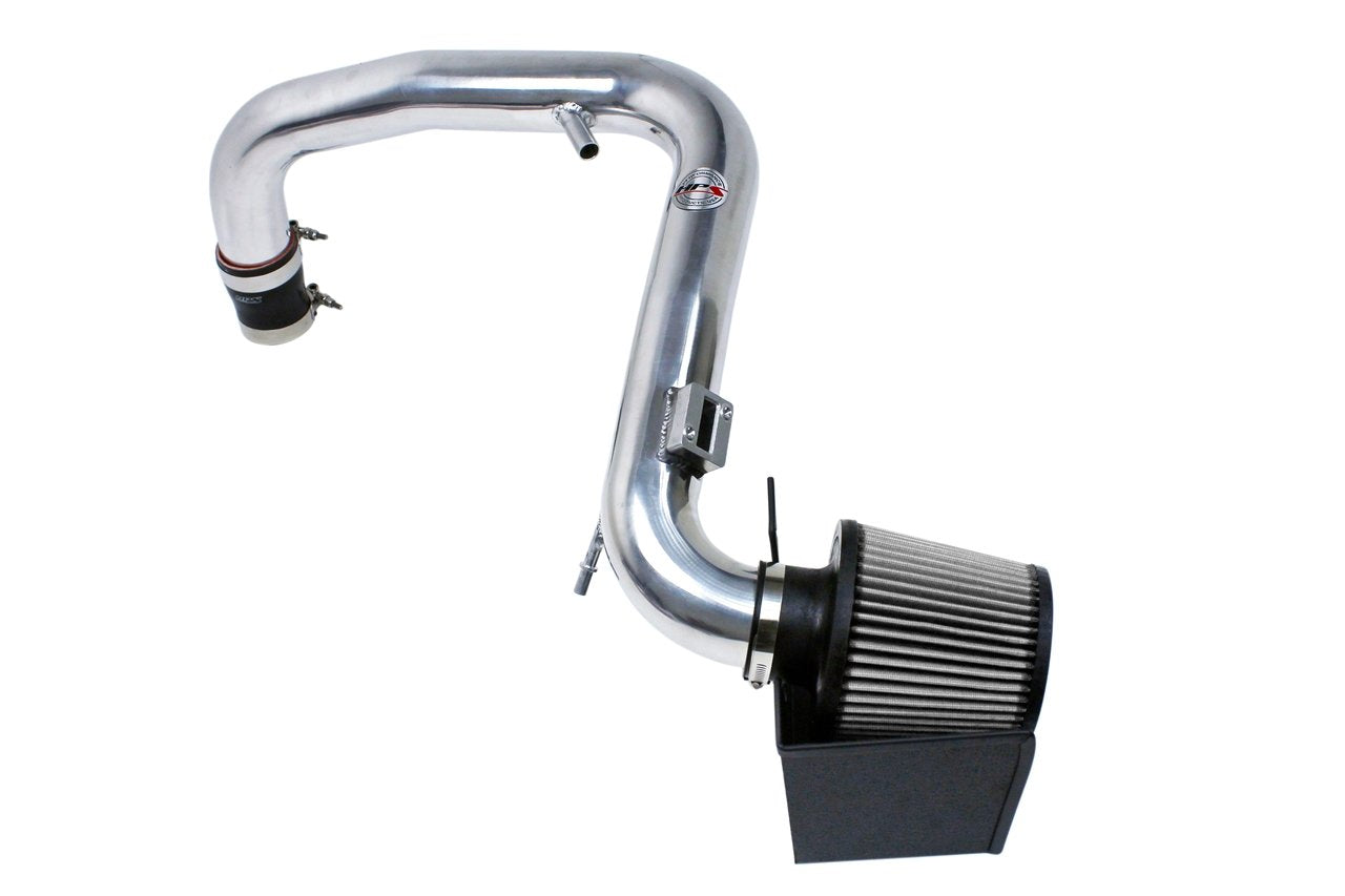 HPS Shortram Air Intake Kit 2014-2015 Ford Fiesta ST 1.6L Turbo, Includes Heat Shield, Polish